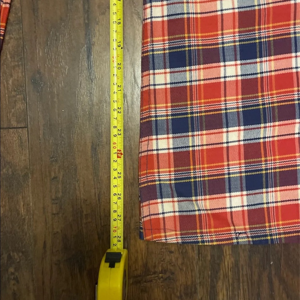 Vintage plaid bell bottom- flare jeans size 00 -1 - Picture 4 of 12